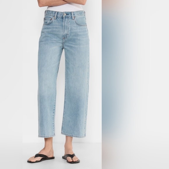 Denim Forum Light Wash Relaxed Wide Leg Jeans 24 - Picture 7 of 7